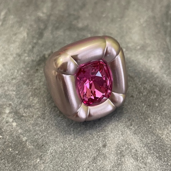 New Swarovski Crystal Dulcis Pink Ring 55 - Picture 8 of 14